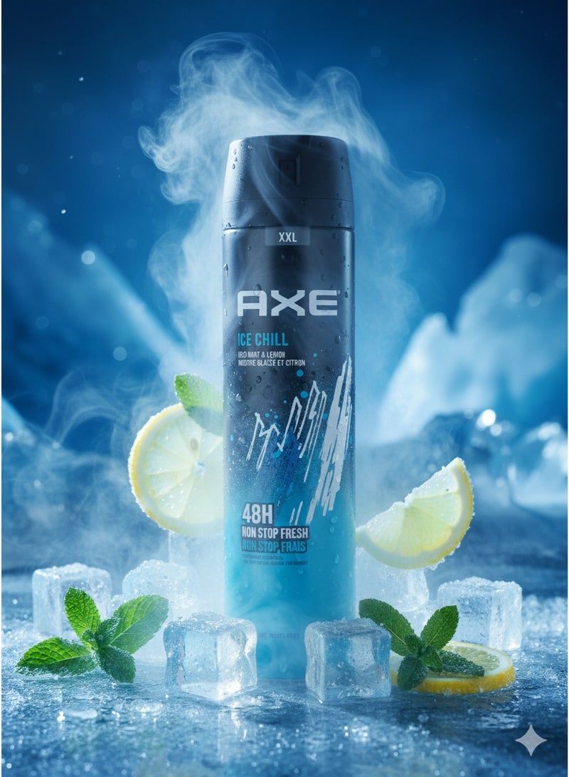 اكس براند بخاخ مزيل عرق أكس آيس تشيل (AXE Ice Chill) - 250 مل - انتعاش فوري برائحة الليمون المثلج واليوكالبوس - Image 2